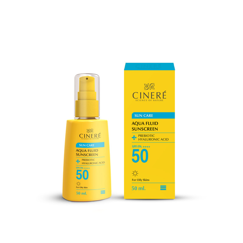فلوئید ضد آفتاب بیرنگ سینره، 50 SPF، مدل PREBIOTIC، مناسب پوستهای چرب با حجم 50 میلیلیتر، فاقد پارابن، محافظتکننده در برابر اشعههای UVA و PA ،UVB++++، دارای فرمولاسیون فاقد چربی و هیالورونیک اسید، با ماندگاری 2 ساعته - تصویر 5