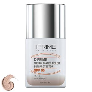 Alternative view of فلوئید ضد آفتاب رنگی پرایم، SPF 50، مدل فیوژن واتر، مناسب انواع پوست  با تنالیته متوسط و حجم 40 میلی لیتر، محافظت‌کننده در برابر  اشعه‌های PA++++ ،UVA ،UVB، دارای فرمولاسیون فاقد چربی، ویتامین سی و آنتی اکسیدان، با ماندگاری 4 ساعته