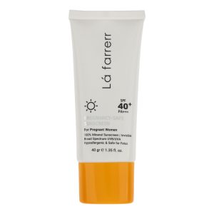 Alternative view of کرم ضد آفتاب بدون رنگ لافارر SPF 40 مدل PREGNANCY SAFE، حاوی محافظ UVA و UVB و PA+++ مناسب پوست بانوان باردار حجم 40 میلی‌لیتر
