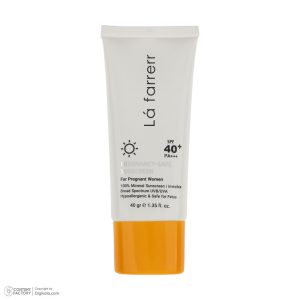 کرم ضد آفتاب بدون رنگ لافارر SPF 40 مدل PREGNANCY SAFE، حاوی محافظ UVA و UVB و PA+++ مناسب پوست بانوان باردار حجم 40 میلی‌لیتر - تصویر 4