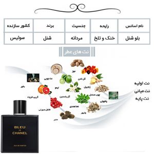 ادو پرفیوم مردانه هارلینگن مدل بلو شنل با رایحه خنک حجم 100 میلی لیتر - تصویر 3
