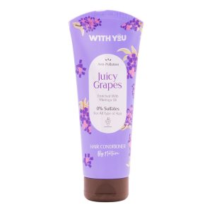 نرم‌کننده مو ویت یو مدل Juicy Grapes مناسب برای انواع مو حجم 200 میلی‌لیتر