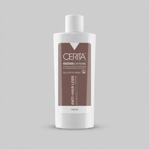 شامپو تقویت کننده و ضد ریزش مو سریتا مدل Caffein، سازگار با موهای خشک و نرمال، ضد شوره، حجم 200 میلی‌لیتر