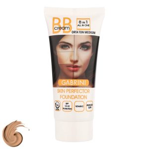 کرم پودر BB مایع SPF 15 کابرینی مدل 8IN1 مناسب برای انواع پوست حجم 50 میلیلیتر