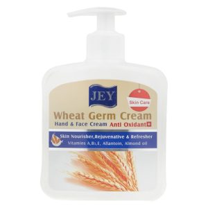 کرم مرطوب‌کننده دست و صورت جی مدل Wheat-Germ مناسب برای انواع پوست حجم 450 میلی لیتر مجموعه 2 عددی - تصویر 2