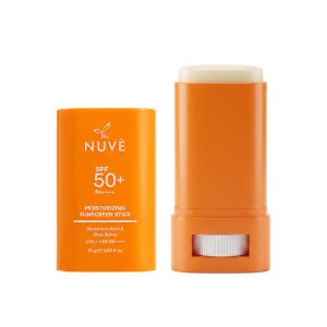 ضدآفتاب استیکی بی‌رنگ صورت، گردن، لب نوو SPF 50 مدل هیالورونیک اسید محافظ در برابر UVA + UVB مناسب برای انواع پوست حجم ۱۸ میلی‌لیتر