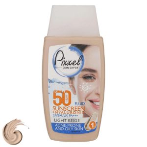 کرم ضدآفتاب رنگی پیکسل 50 SPFمدل LIGHT BEIGE مناسب برای پوستهای چرب، حجم 50 میلیلیتر