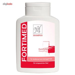 شامپو تقویت‌کننده مو مای مدل Fortimed حجم 200 میلی‌لیتر، مناسب موهای آسیب دیده، نرم‌کننده و تقویت‌کننده، حاوی پروتئین هیدرولیز شده ابریشم و کافئین، افزایش رشد و درخشندگی مو، مخصوص خانم‌ها - تصویر 3