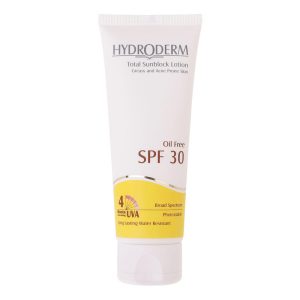 لوسیون ضدآفتاب هیدرودرم سری فاقد چربی SPF30، حجم 75 میلی‌لیتر